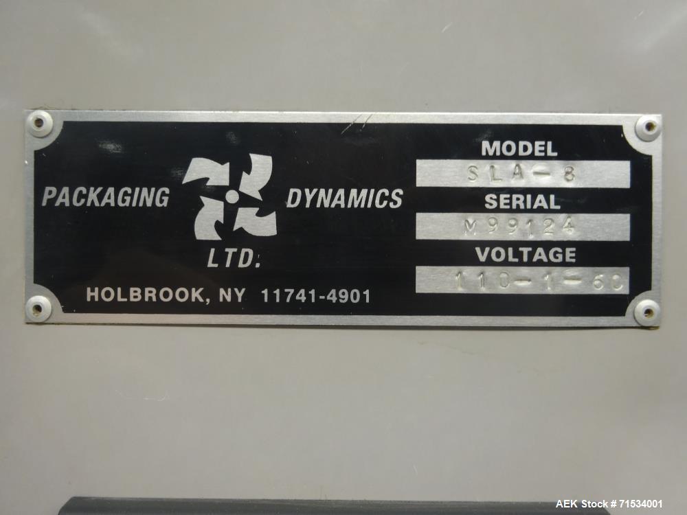Used Packaging Dynamics Model SLA-8 Inline 8 Head Filler