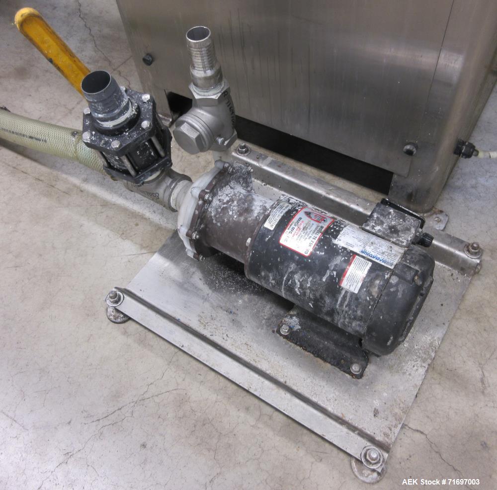 Used Packaging Dynamics Model SLA-8 8-Head Inline Pressure Overflow Liquid Fill