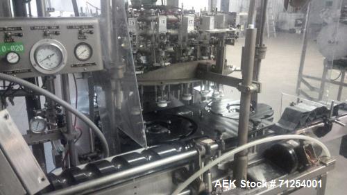 Used Pneumatic Scale Pneumaflow-2 Filler, 20 Heads, previously used to fill 4 ounce bottles.