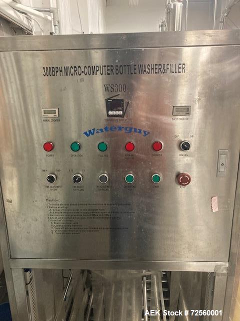 Used-Waterguy Bottle Washer and Filler Combination Unit