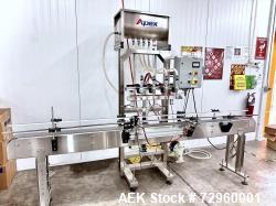 Used-Apex Filling Systems 4 Head Gravity Filler