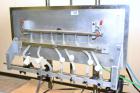 Used Accutek Auto Pinch 25 Automatic 6 Head Timed Flow Volumetric Filling Machine. Capable of speeds up to 60 BPM. Has pneumatic cylinder pin indexing, heavy duty design, 10' long 4-1/2