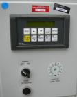Used Accutek Auto Pinch 25 Automatic 6 Head Timed Flow Volumetric Filling Machine. Capable of speeds up to 60 BPM. Has pneumatic cylinder pin indexing, heavy duty design, 10' long 4-1/2