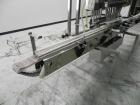 Used ELF (E-PAK) Model 15 CONV 12 Head Inline Time Gravity Pressure Liquid Filler. Capable of speeds over 100 bottles per minute. Has pin indexing system. Neck pneumatic guides. Has a machine mounted...