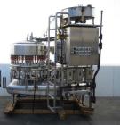 Used Federal 36 Valve Filler and 15 Head Rotary Capper, Model 36/15. 480 VAC, 60 hz, Right to left hand (counter-clockwise) filler rotation. Includes 38mm rotary capper with sorter bowl. All stainles...
