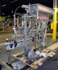 Used Fluid Packaging Solutions 12 Head Inline Automatic Time / Gravity Liquid Filler. Fabricated with 4-1/2
