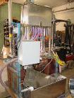 USED: New Way gravity liquid filler, 9 head straight line. Nozzles:(9) 5/8
