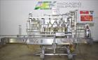 Used- Pack West Monarch Filler-12V-PS 6-Head Inline Gravity Overflow Filler