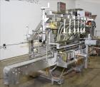 Used Pack West Monarch Filler-12V-PS 6-Head Inline Gravity Overflow Filler