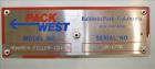 Used- Pack West Monarch Filler-12V-PS 6-Head Inline Gravity Overflow Filler