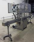Used Packaging Dynamics Model SLA-8 8-Head Inline Pressure Overflow Liquid Fill