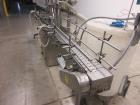 Used- Packaging Dynamics Model SLA-8 8-Head Inline Pressure Overflow Liquid Fill