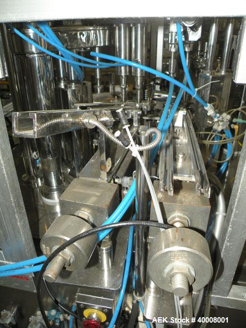 Used- Comas Monoblock Line for Fill/Plug/Cap consisting of: (1) Comas Model RS6 Monoblock Filler, Tipper and screw Capper wi...