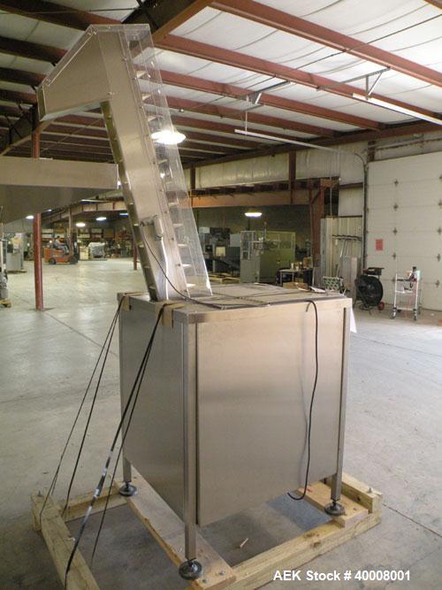 Used Comas Monoblock Line for Fill/Plug/Cap consisting of: (1) Comas Model RS6 Monoblock Filler, Tipper and screw Capper with Integrated Palace Model P2V5 Bulk bottle unscrambler. Has two head perist...