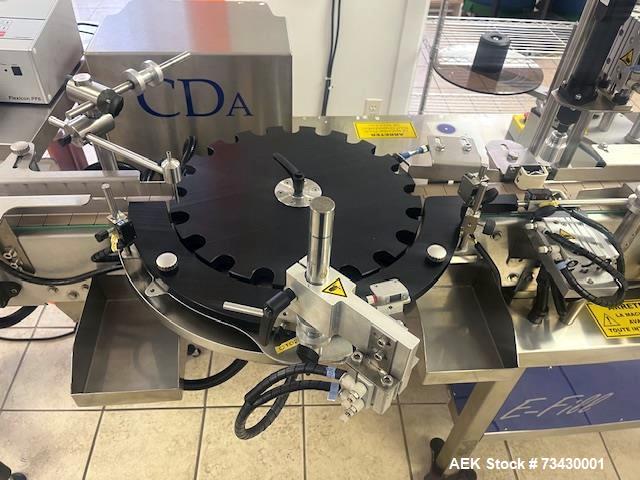 Used CD USA E-Fill Monobloc Inline Filling, Capping & Labeling System – For E-Cig Cartridges & Cylindrical Bottles