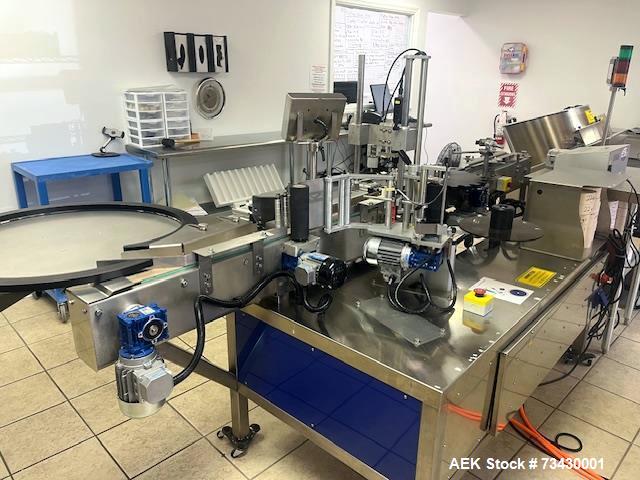 Used CD USA E-Fill Monobloc Inline Filling, Capping & Labeling System – For E-Cig Cartridges & Cylindrical Bottles