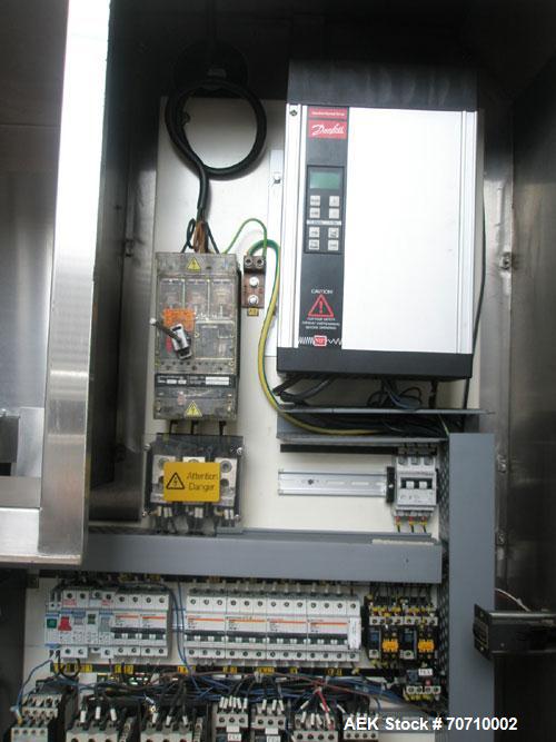 Used Elo Pak PS 30 Milk Carton Filler, gable top, maximum capacity 3000 cartons/hour, filling volume 250, 500 and 1000 ml, laminar flow, air pressure 72 psi, 3/50 hz/400V.