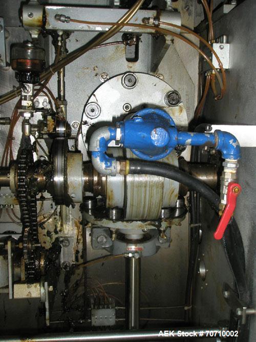 Used Elo Pak PS 30 Milk Carton Filler, gable top, maximum capacity 3000 cartons/hour, filling volume 250, 500 and 1000 ml, laminar flow, air pressure 72 psi, 3/50 hz/400V.