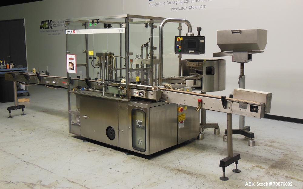 Used IMA Farmomac Model F87 Liquid Monoblock Filler and Capper