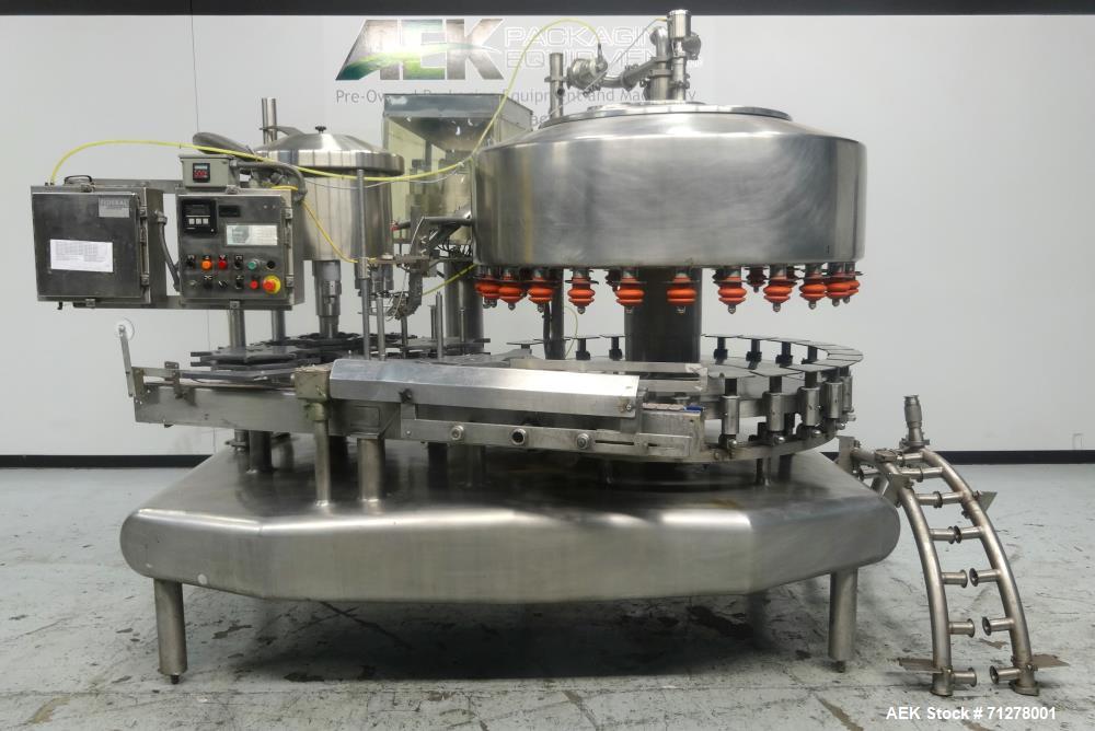 Used Federal Manufacturing Co. Model GWSS6/26.8 Rotary Filler and Capper
