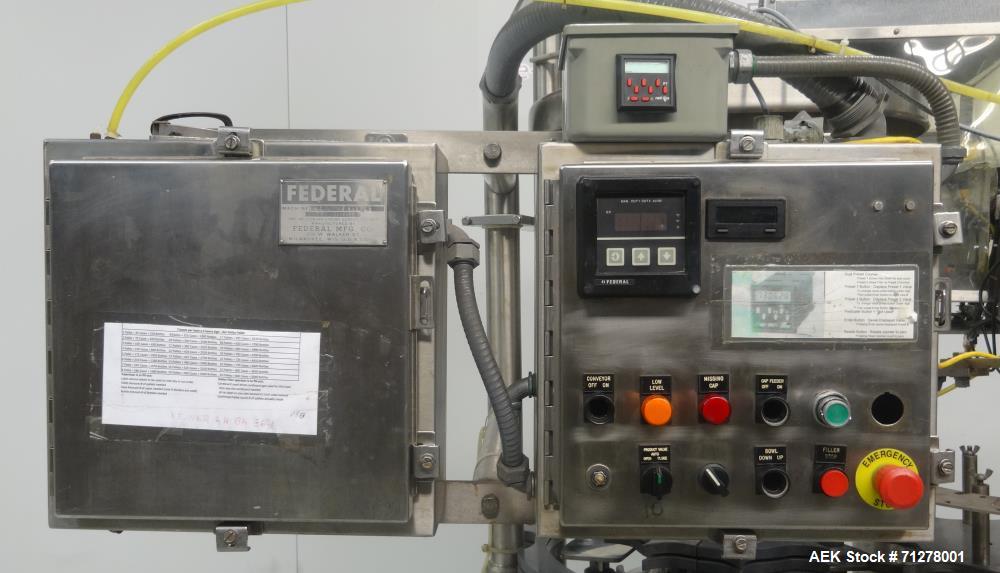 Used Federal Manufacturing Co. Model GWSS6/26.8 Rotary Filler and Capper