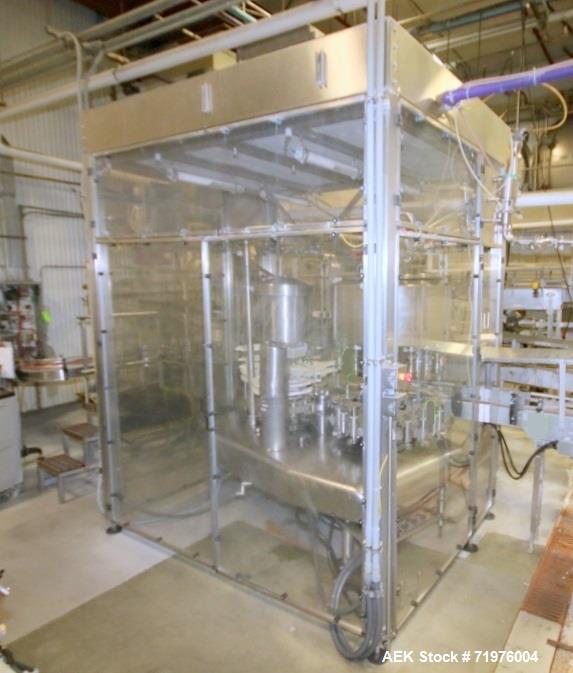 Used Federal All Stainless Steel 18 Valve HEPA Enclosed Bottle Filler.