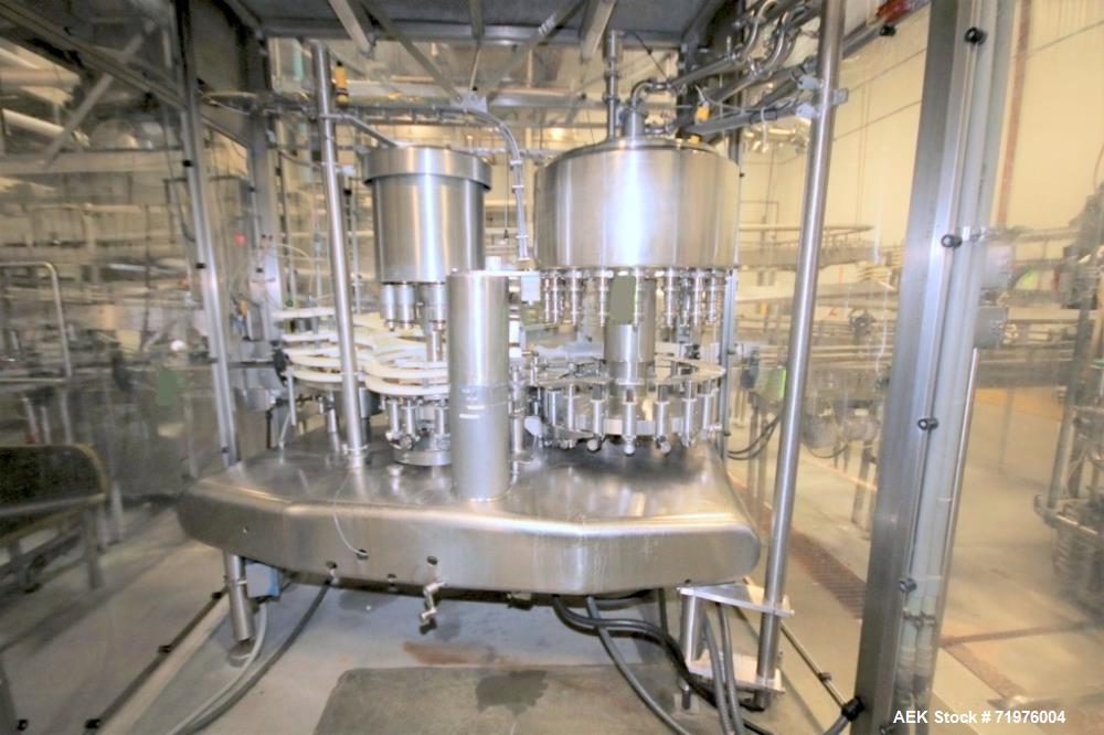Used Federal All Stainless Steel 18 Valve HEPA Enclosed Bottle Filler.