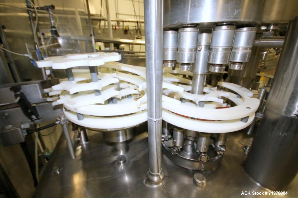Used Federal All Stainless Steel 18 Valve HEPA Enclosed Bottle Filler.