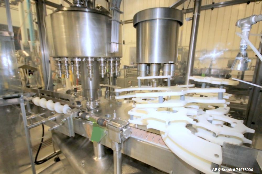 Used Federal All Stainless Steel 18 Valve HEPA Enclosed Bottle Filler.