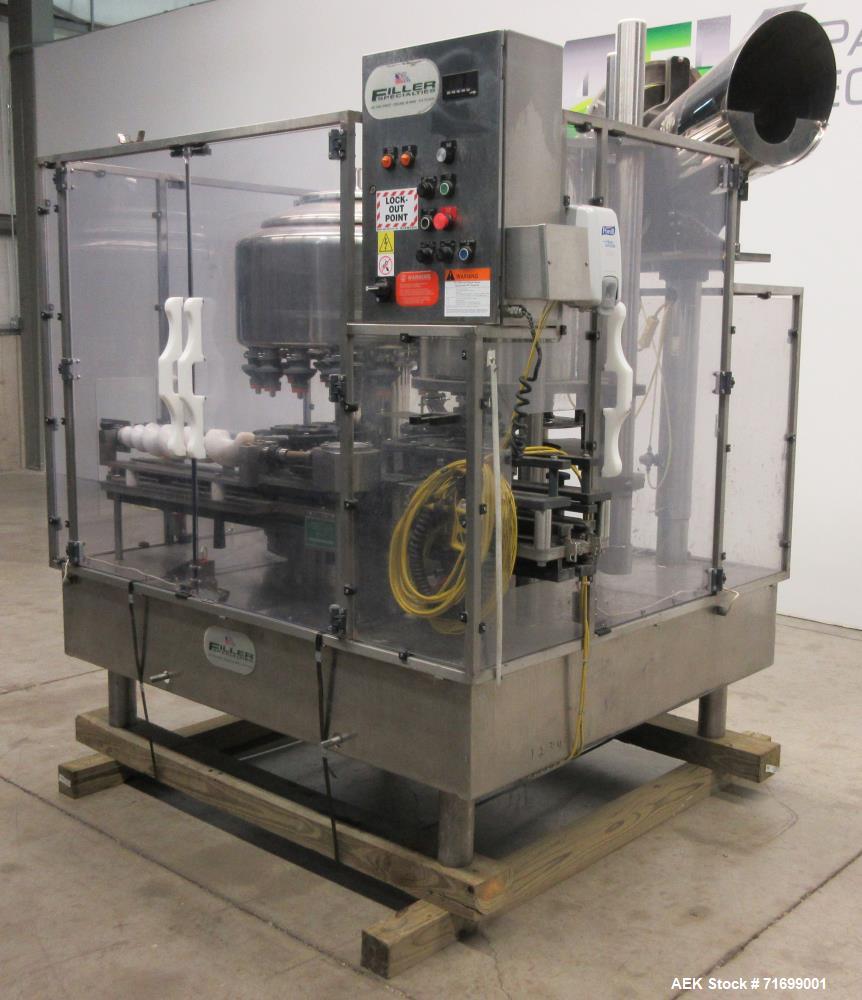 Used Filler Specialties Model AWFS-18-6-R Monoblock Rotary Filler and Capper