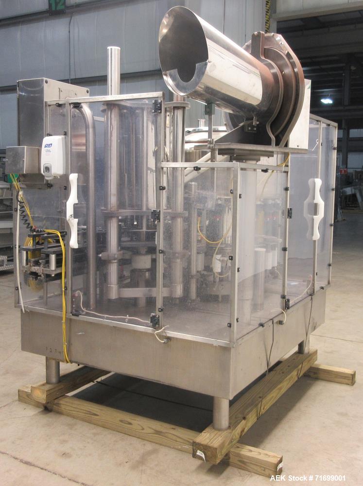 Used Filler Specialties Model AWFS-18-6-R Monoblock Rotary Filler and Capper