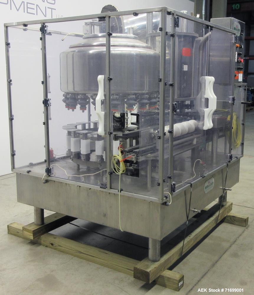 Used Filler Specialties Model AWFS-18-6-R Monoblock Rotary Filler and Capper