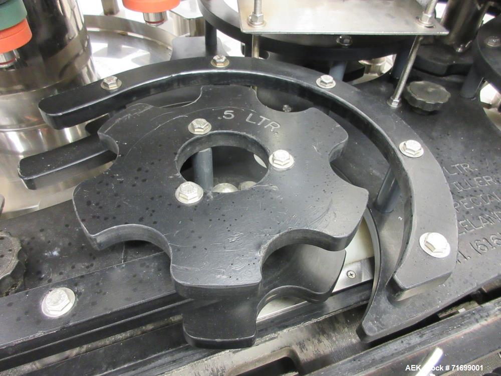 Used Filler Specialties Model AWFS-18-6-R Monoblock Rotary Filler and Capper