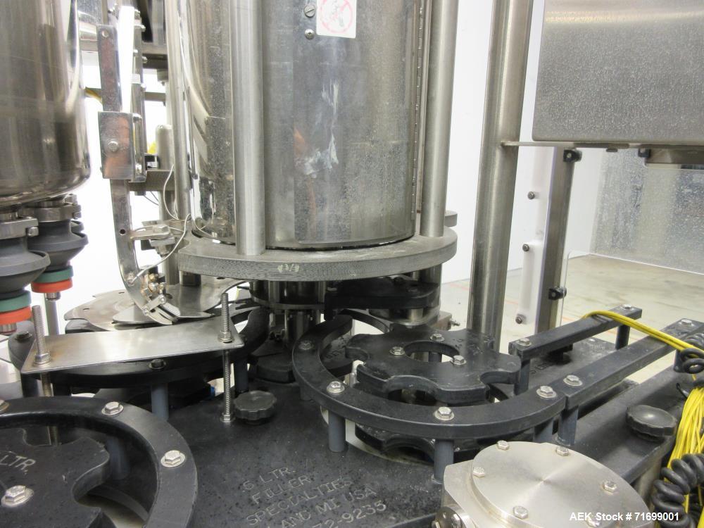 Used Filler Specialties Model AWFS-18-6-R Monoblock Rotary Filler and Capper