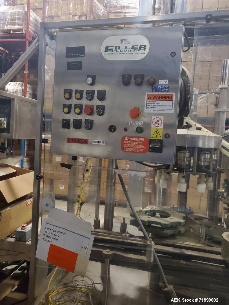 Used Filler Specialties Monoblock Filling System