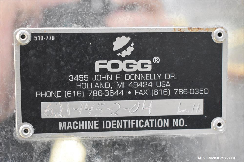Used Fogg Model FA4214 High Speed Monoblock Liquid Filler and Capper.