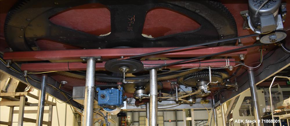 Used Fogg Model FA4214 High Speed Monoblock Liquid Filler and Capper.
