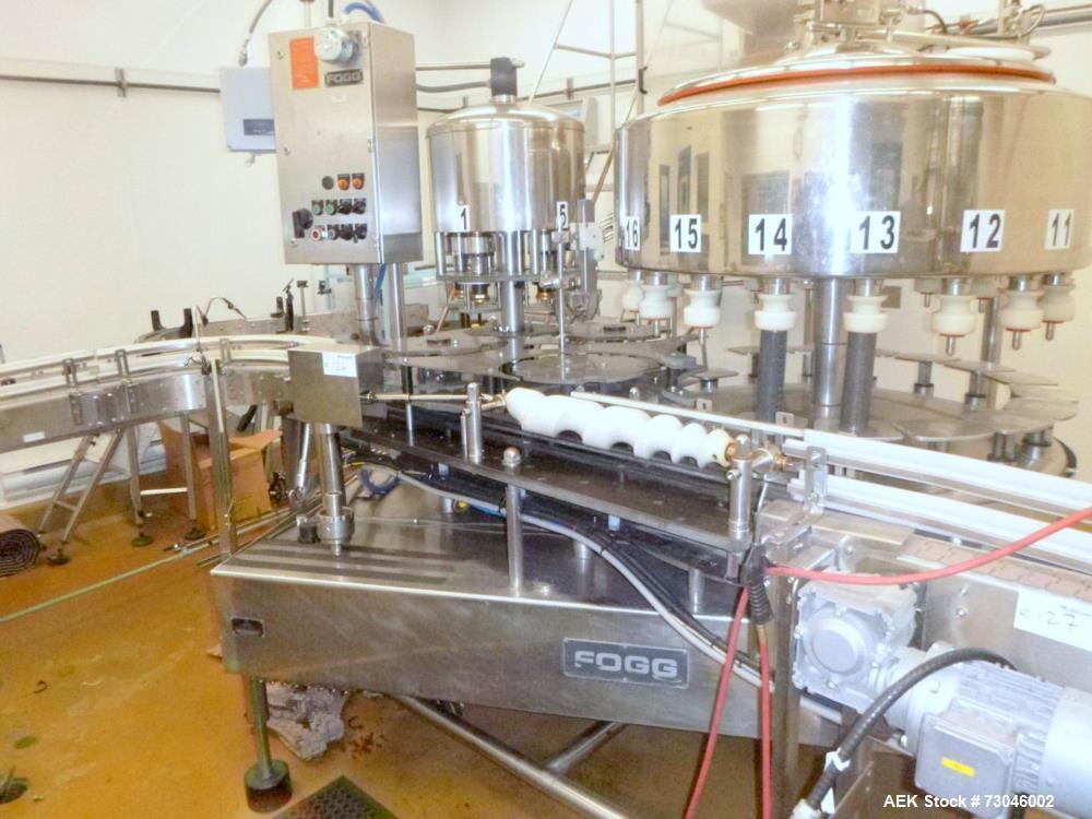 Fogg Rotary Gravity bottle Filler, Model FG185 L.H.