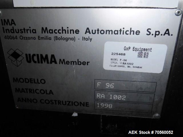 Used IMA Monoblock Filler/Capper, Model F96