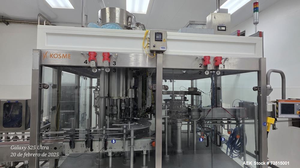Kosme (Krones) Automatic Tribloc Isobaric Filling Line – Model Isoblock NH 20/960 1T UP - 20/960 5/240 FC (Used)