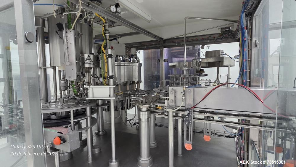 Kosme (Krones) Automatic Tribloc Isobaric Filling Line – Model Isoblock NH 20/960 1T UP - 20/960 5/240 FC (Used)