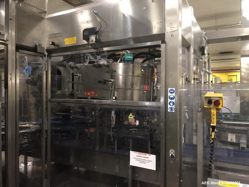 Used Krones Super Bloc Glass Bottle Filling Line