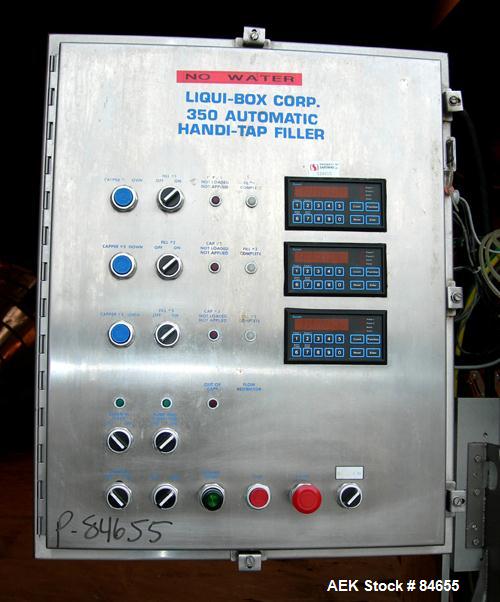Used Liquibox Handi-Tap Filler Series, Model 350 Sub inline filler for 2.5 gall