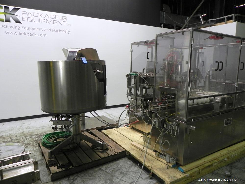 Used OMAS Filling Line with  Pump Inserting, Crimping and Labeling line