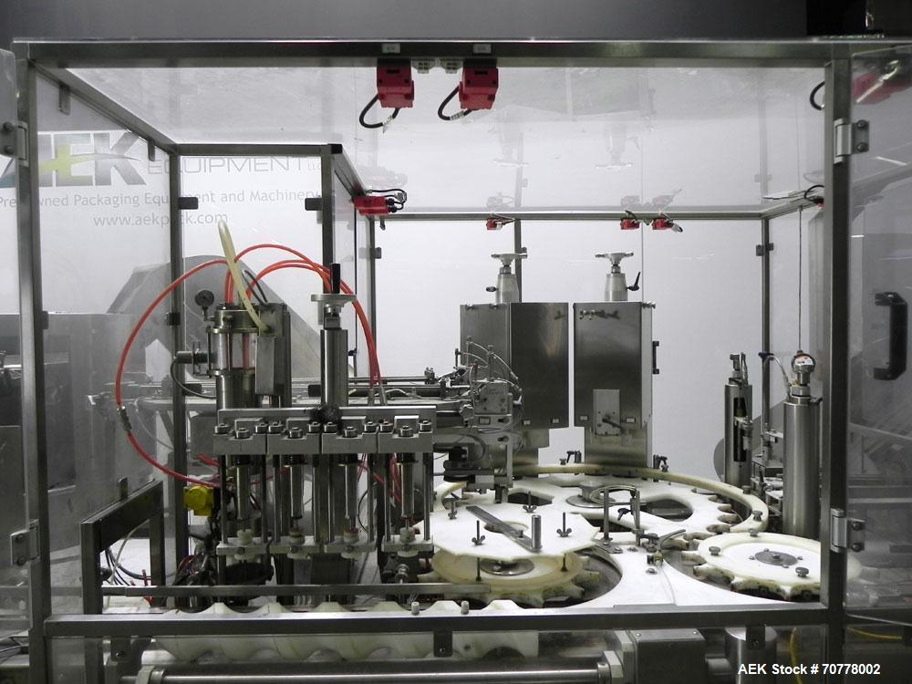 Used OMAS Filling Line with  Pump Inserting, Crimping and Labeling line