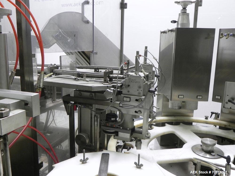Used OMAS Filling Line with  Pump Inserting, Crimping and Labeling line