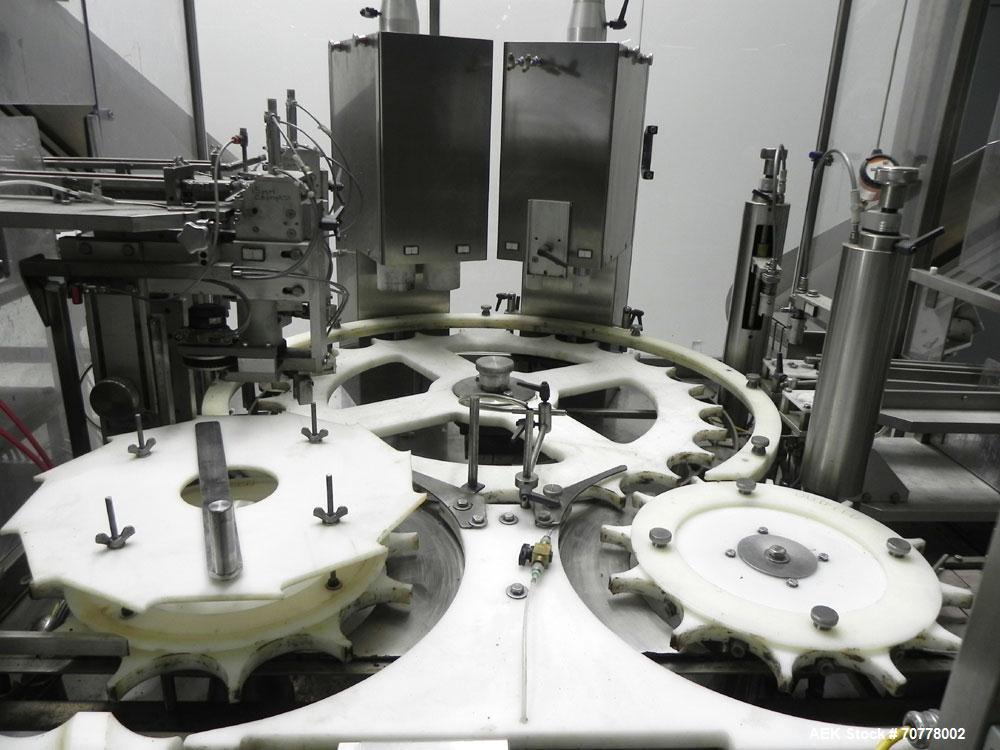 Used OMAS Filling Line with  Pump Inserting, Crimping and Labeling line