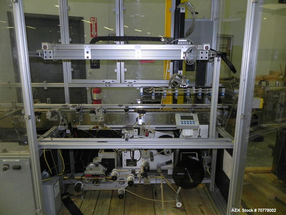 Used OMAS Filling Line with  Pump Inserting, Crimping and Labeling line