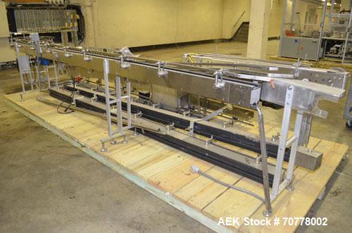 Used- OMAS Filling Line with  Pump Inserting, Crimping and Labeling line