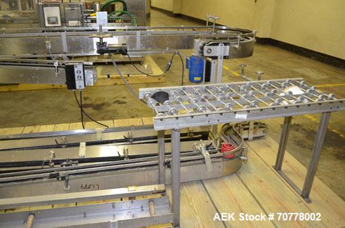 Used- OMAS Filling Line with  Pump Inserting, Crimping and Labeling line